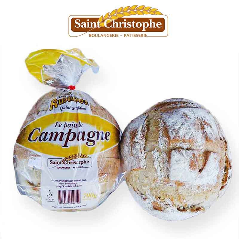 Boulangerie St Christophe - Pain de campagne tranché - 700gr