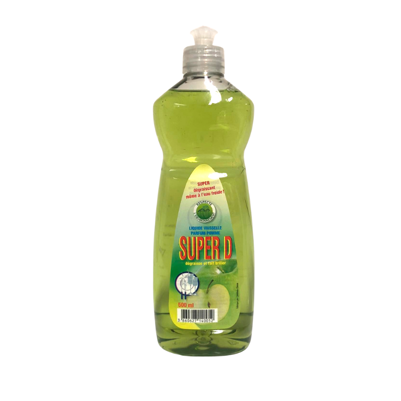 Super D - Liquide Vaisselle - Pomme - 500ml